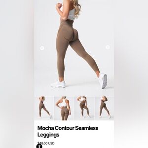 NVGTN Seamless High-Waist Contour Leggings in Mocha